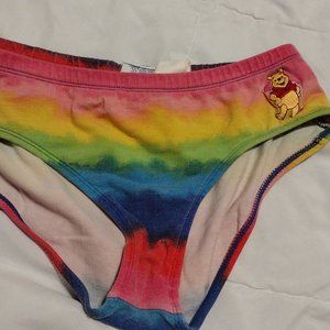 Rainbow colors with Pooh Bikini Top and  Bottoms